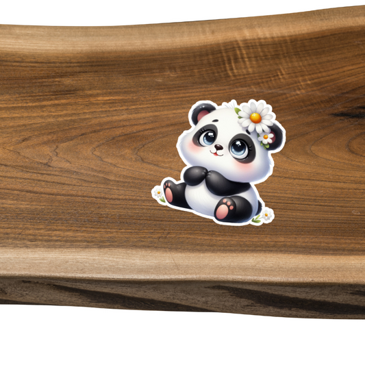 Sticker: Panda Daisy Bear Scrapbooking Sticker (STKR06)