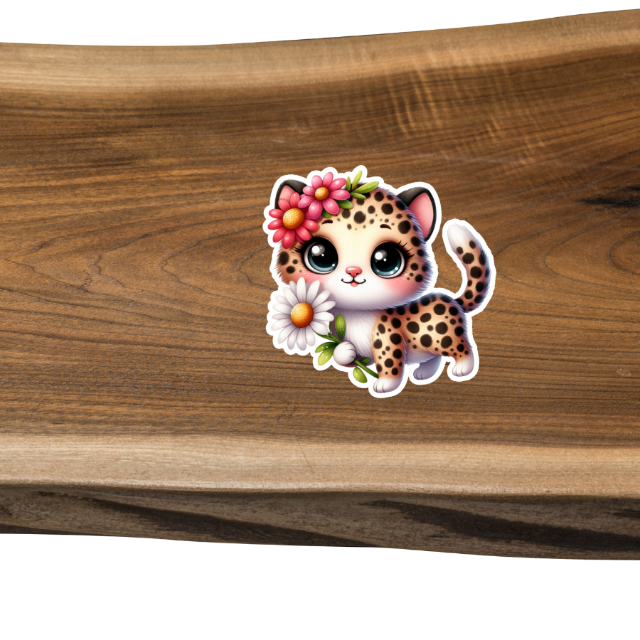 Sticker: Daisy Cat Scrapbooking Sticker (STKR01)