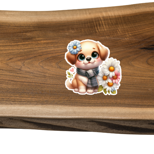 Sticker: Daisy Doggy Scrapbooking Sticker (STKR02)