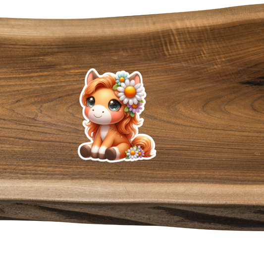 Sticker: Daisy Horsey Scrapbooking Sticker (STKR03)