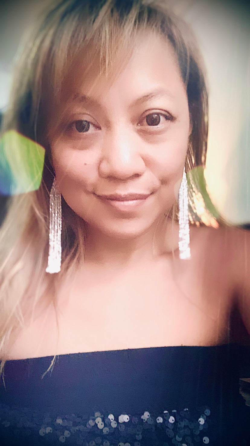 Shoulder Duster : Haley's Comet - White | Fringe Earrings