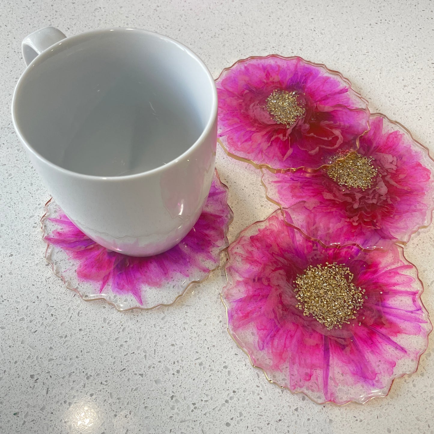 Flower Bloom Coaster (FBC_01) - set of 2 coasters