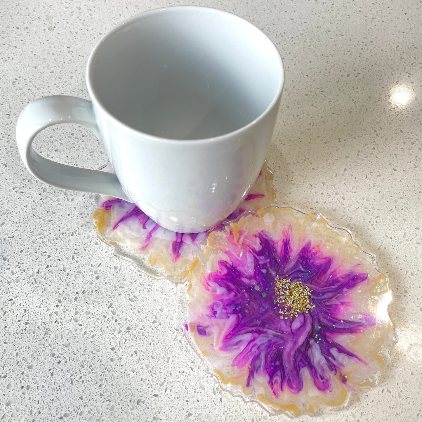 Flower Bloom Coaster (FBC_07) - set of 2 coasters