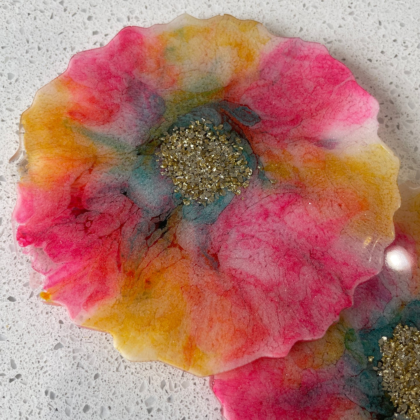 Flower Bloom Coaster (FBC_09) - set of 2 coasters