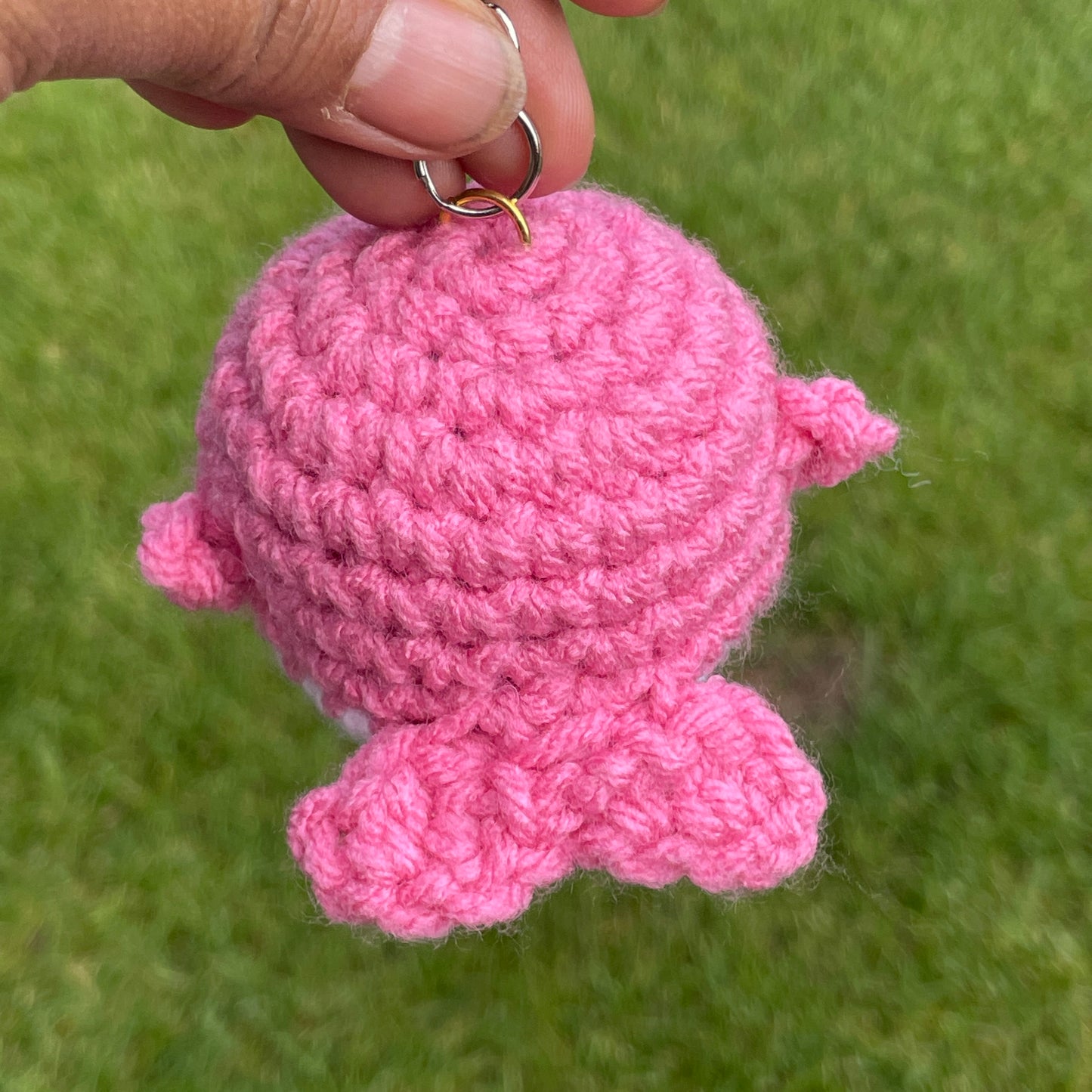 Pink Keychain Whale