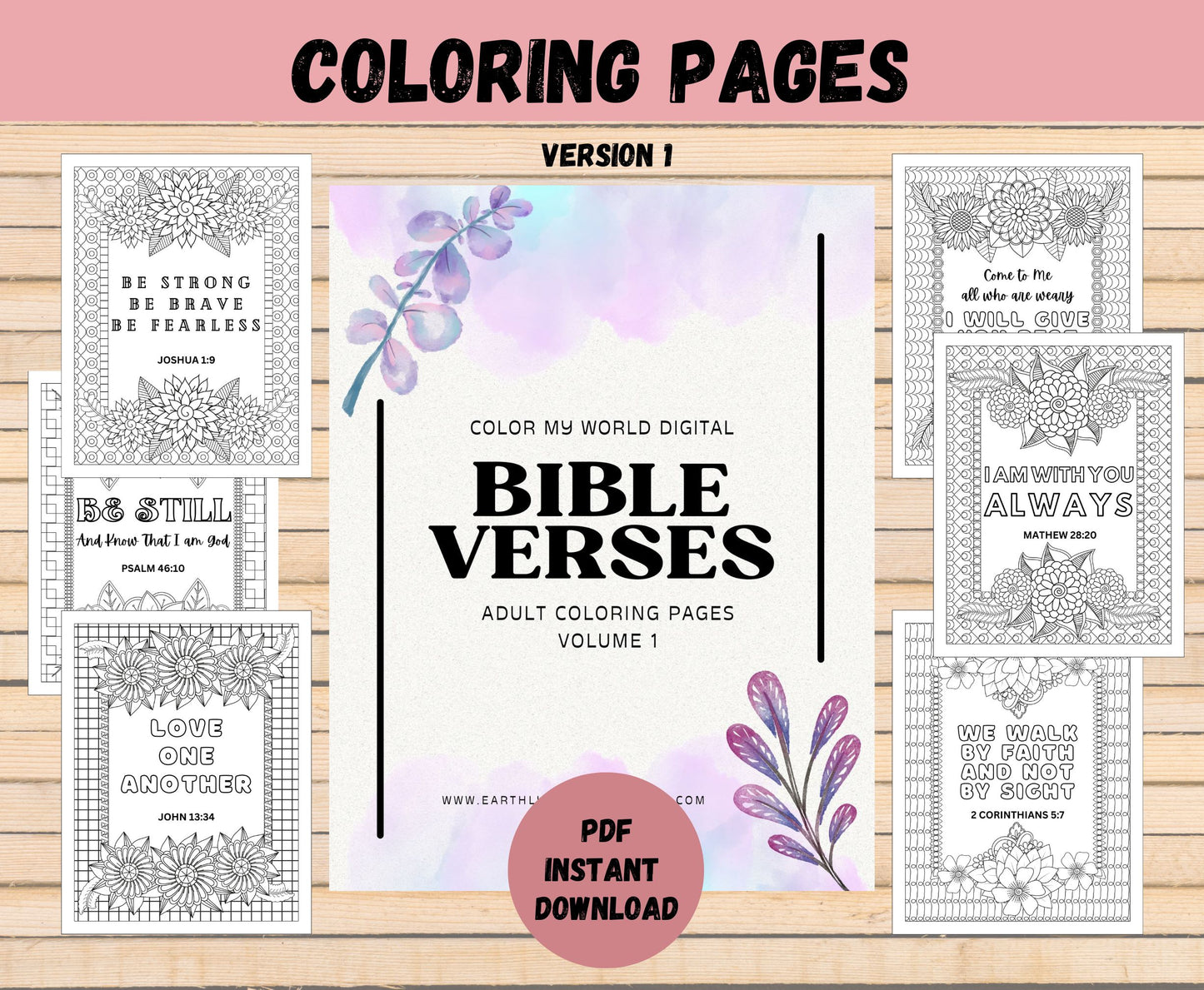 Printable Bible Verse Coloring Pages - Scripture Coloring Sheets for Adults and Kids