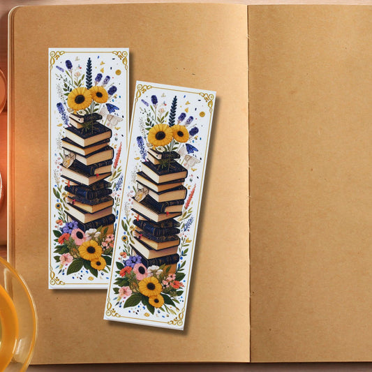 Bookmark: Wildflower Dreams Book Stack  (BKM02)