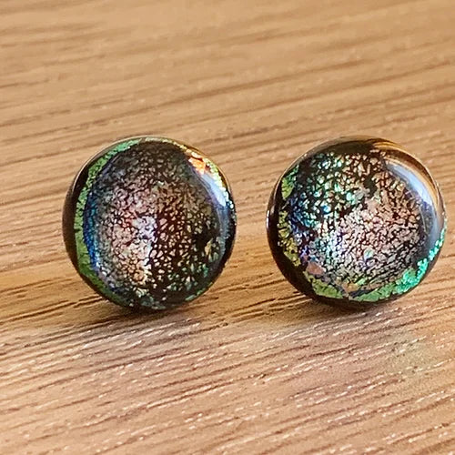 Fused Glass Earring Studs | Solar - FGE27