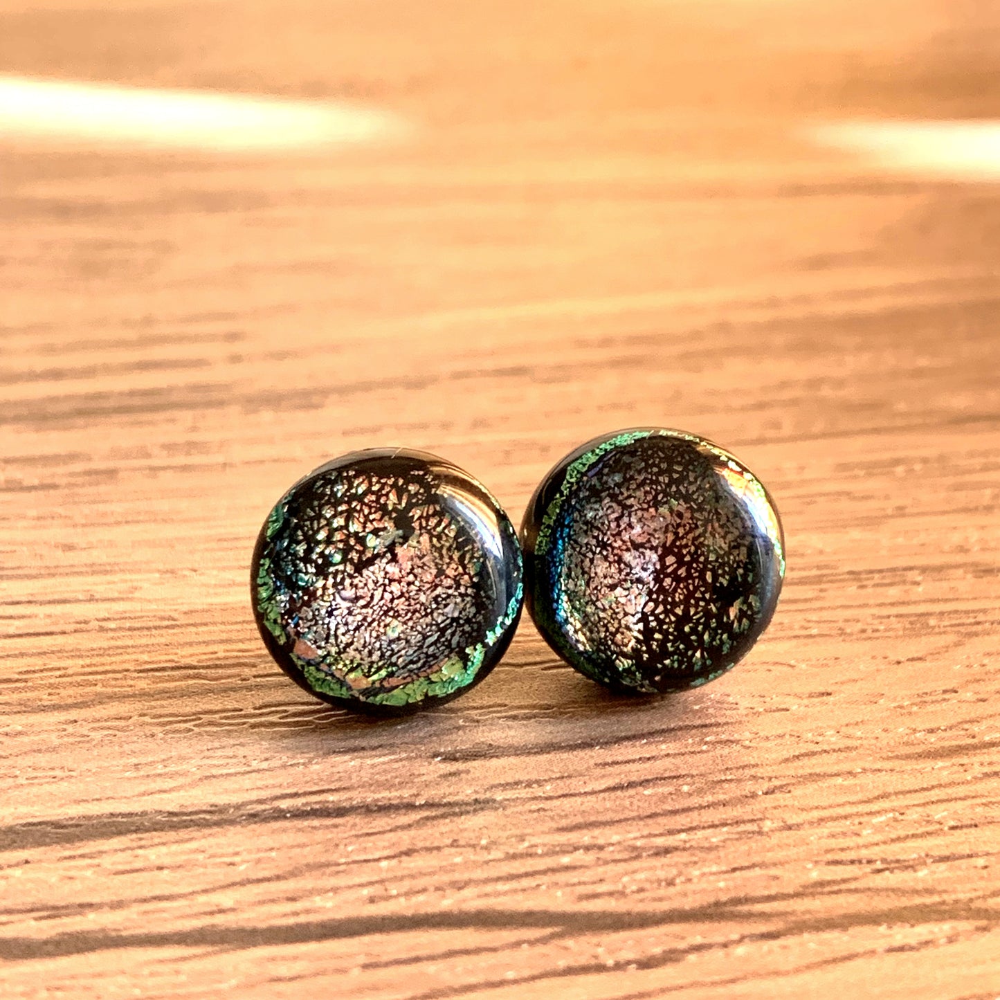 Fused Glass Earring Studs | Solar - FGE27