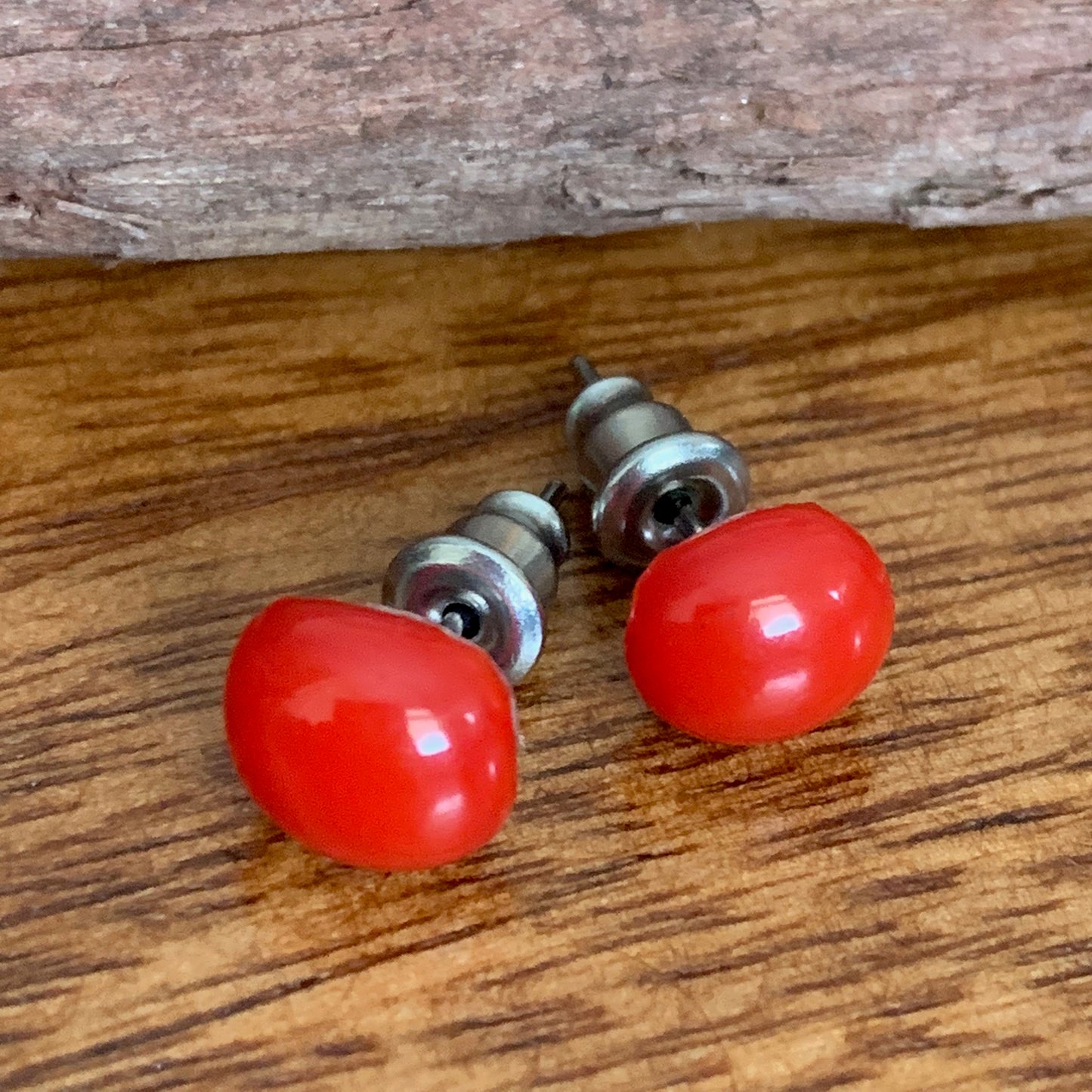 Fused Glass Earring Studs | Scarlett - FGE39