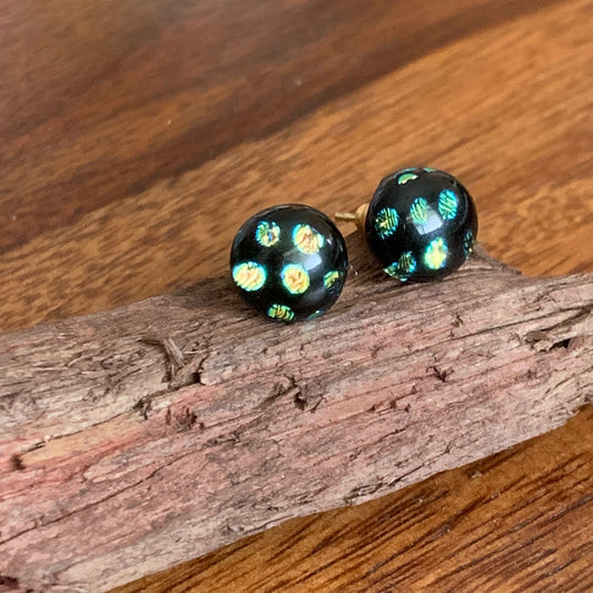 Fused Glass Earring Studs | Dotty - FGE62