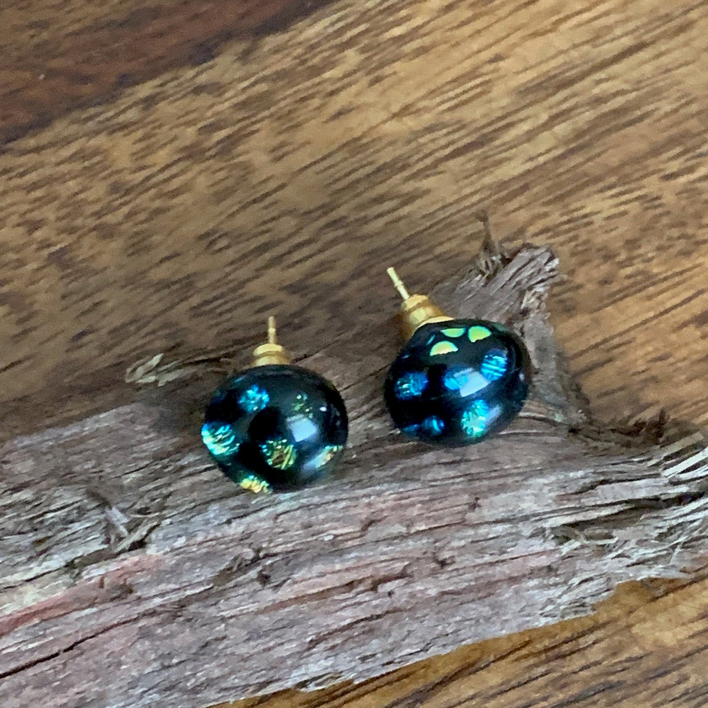 Fused Glass Earring Studs | Dotty - FGE62