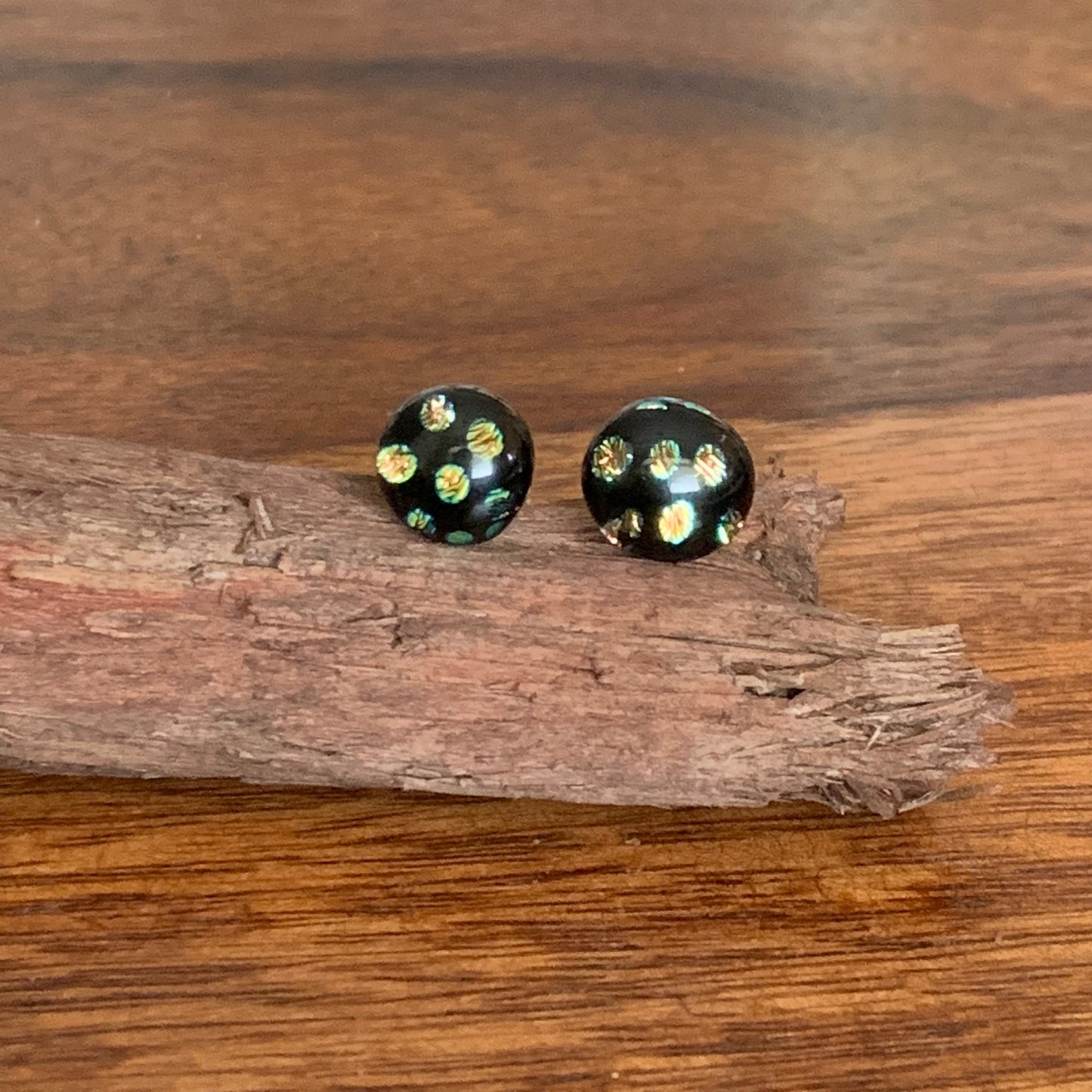 Fused Glass Earring Studs | Dotty - FGE62