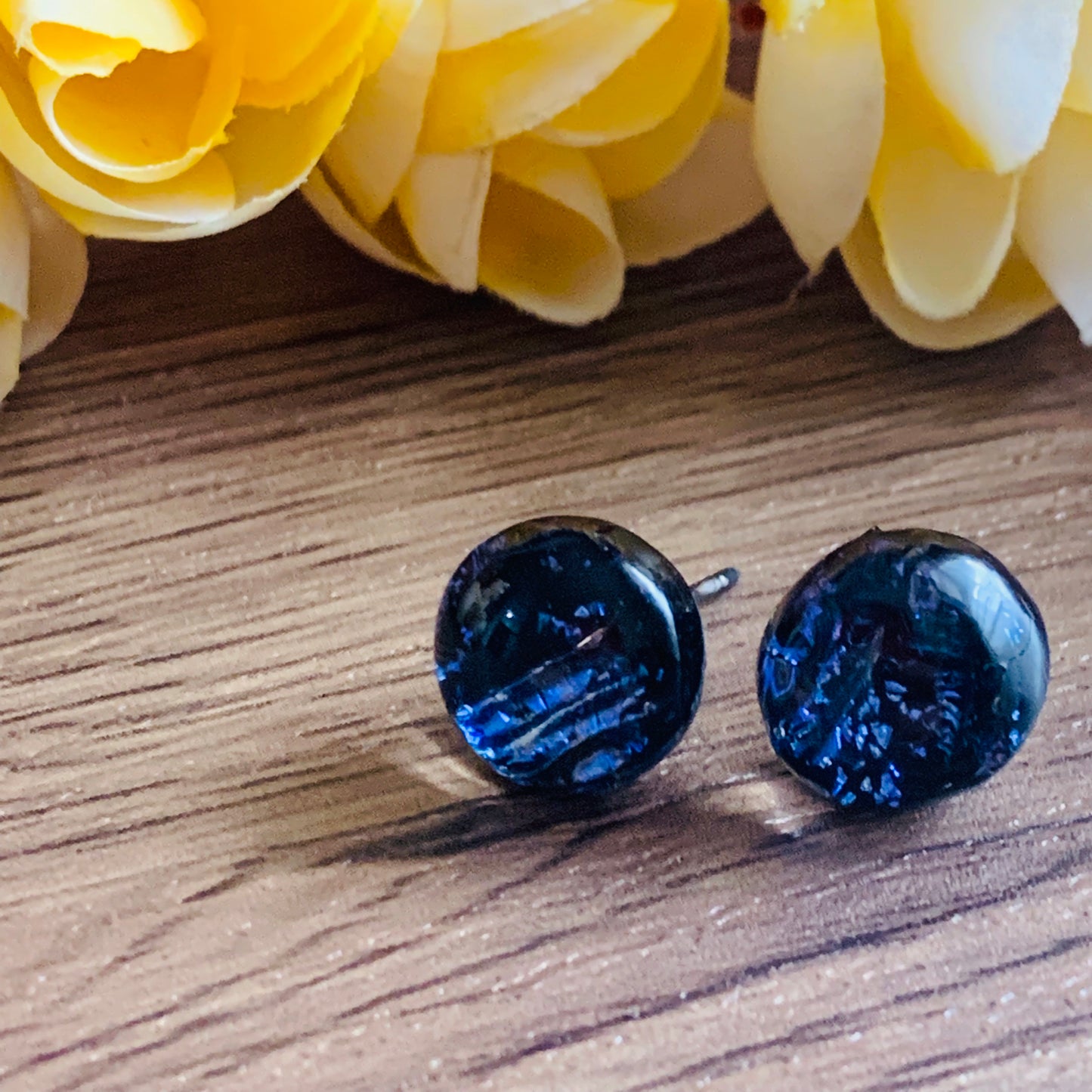 Fused Glass Earring Studs  | Asterio - FGE66