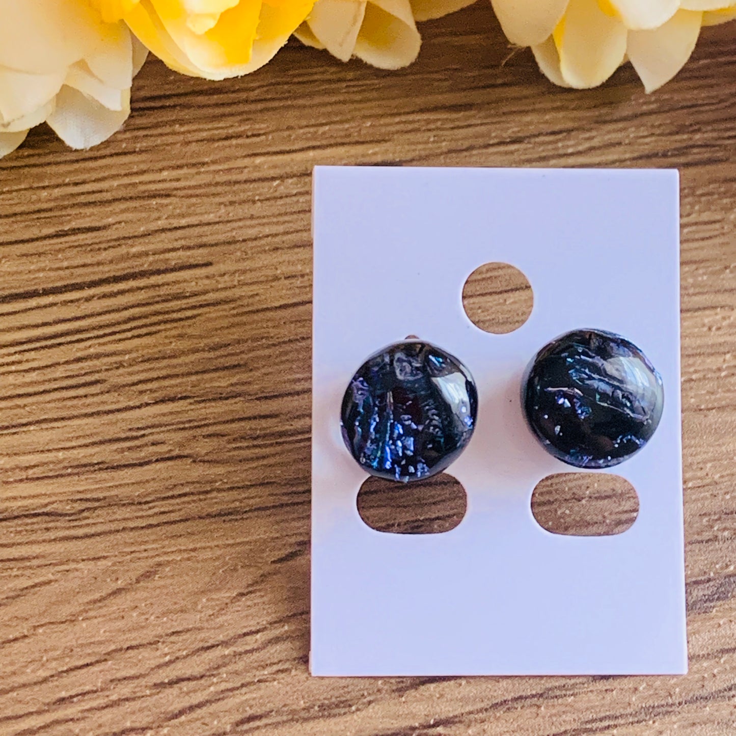 Fused Glass Earring Studs  | Asterio - FGE66