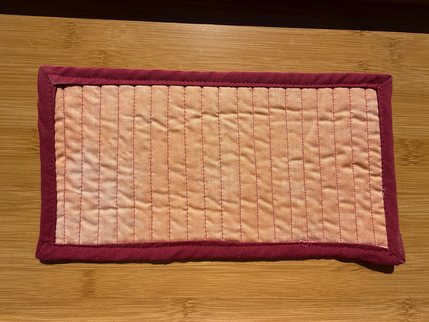 Coffee Mug Rug - Snack Mat (Flowers w/ Binding)