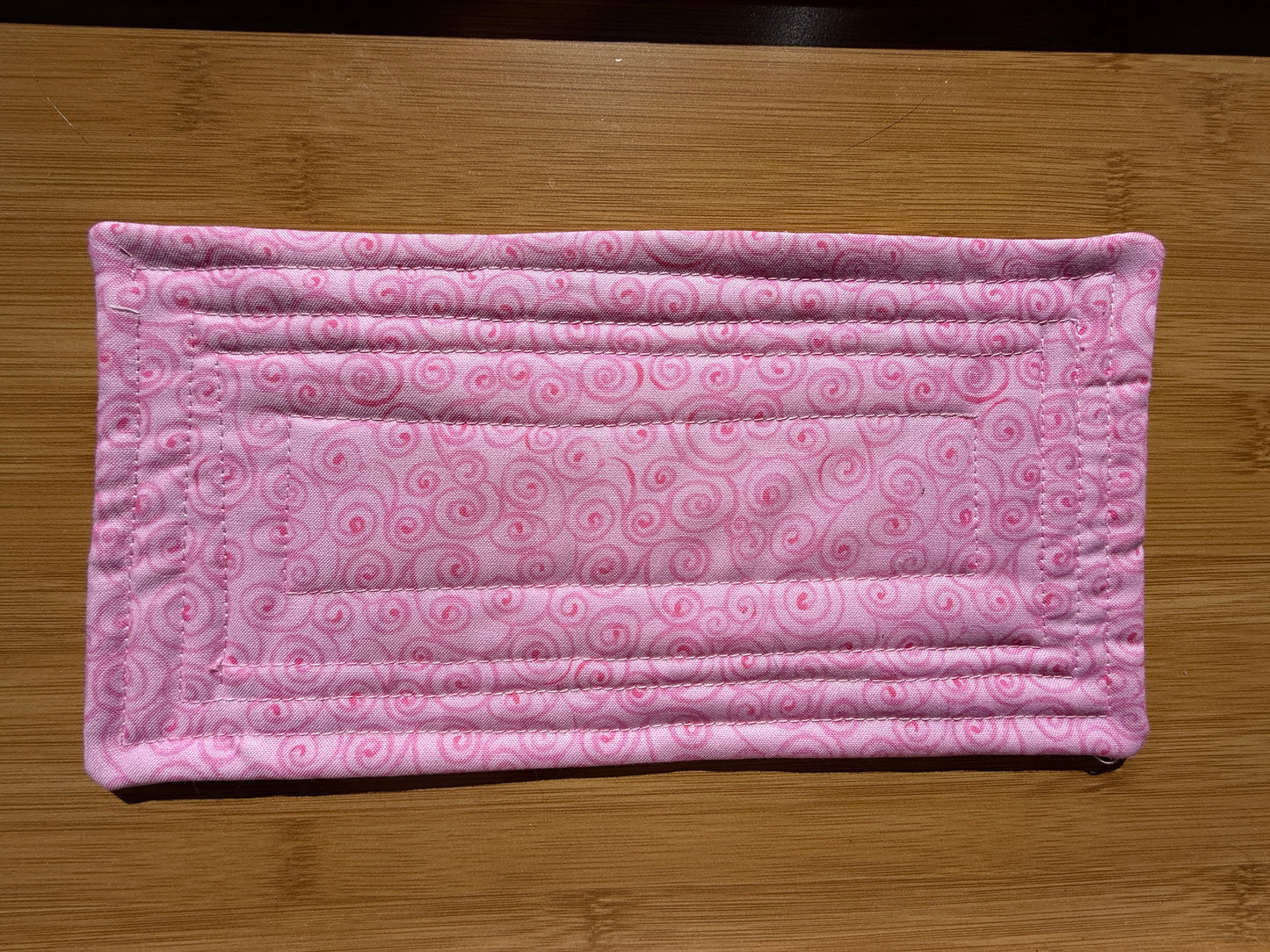 Coffee Mug Rug / Snack Mat (Pink Piggies)