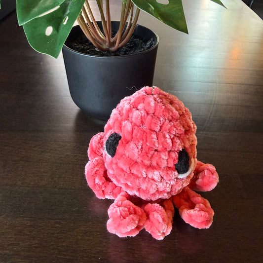 Pink Octopus Keychain