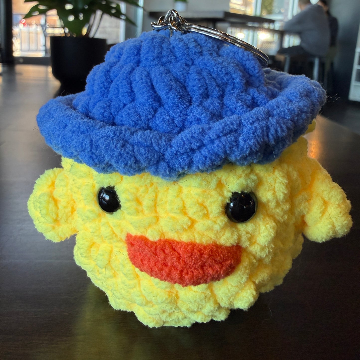 Chickadee Blue Keychain