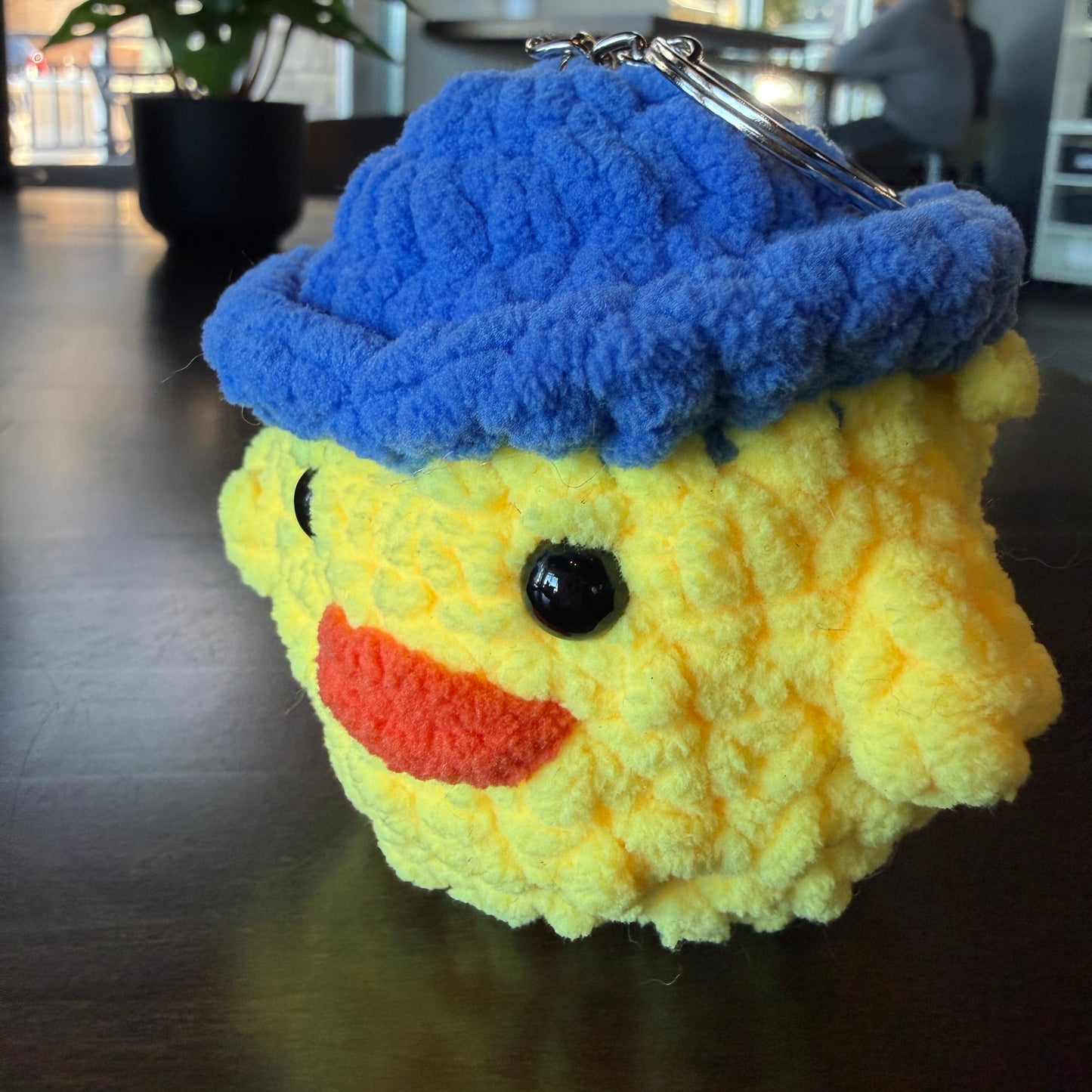 Chickadee Blue Keychain