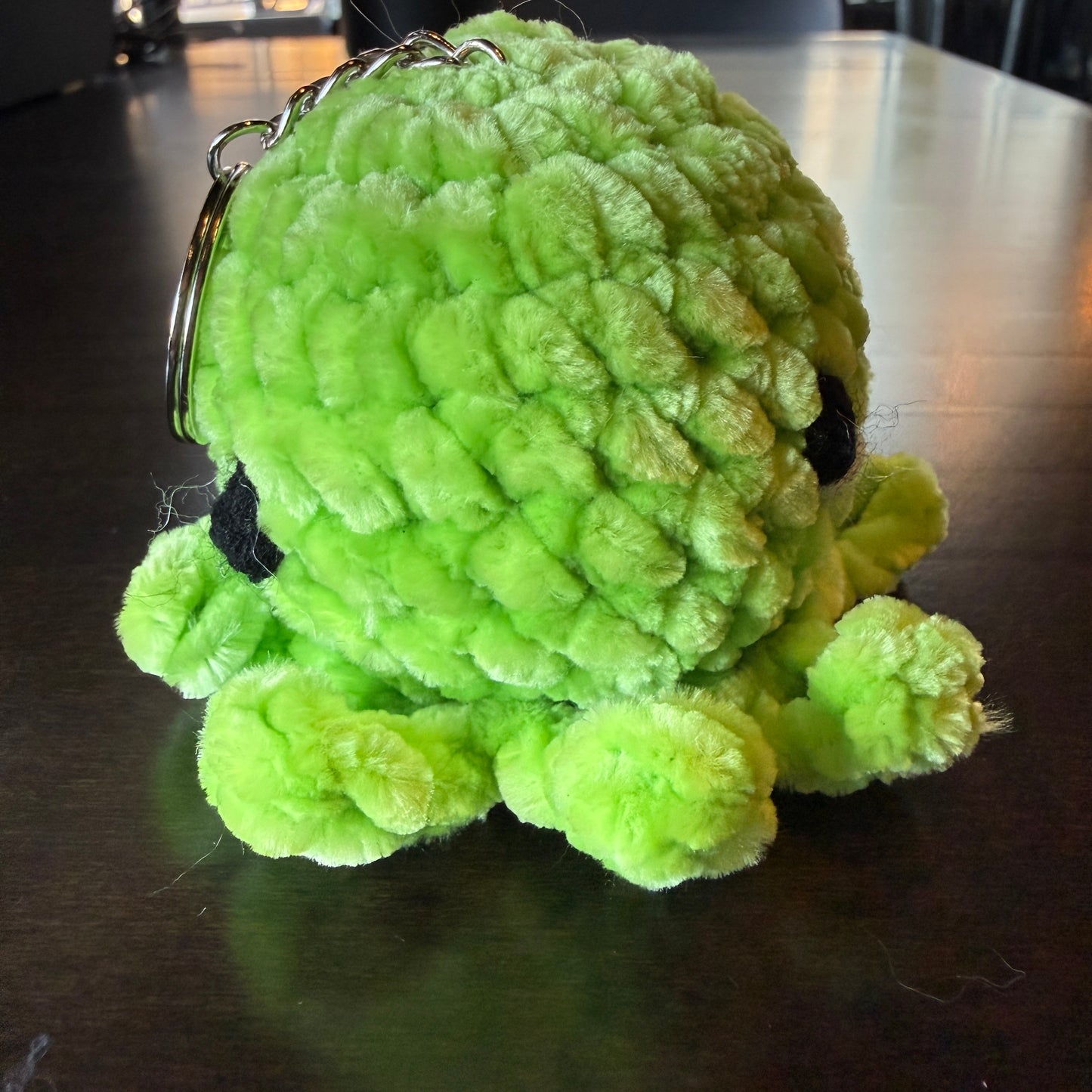 Green Octopus Keychain