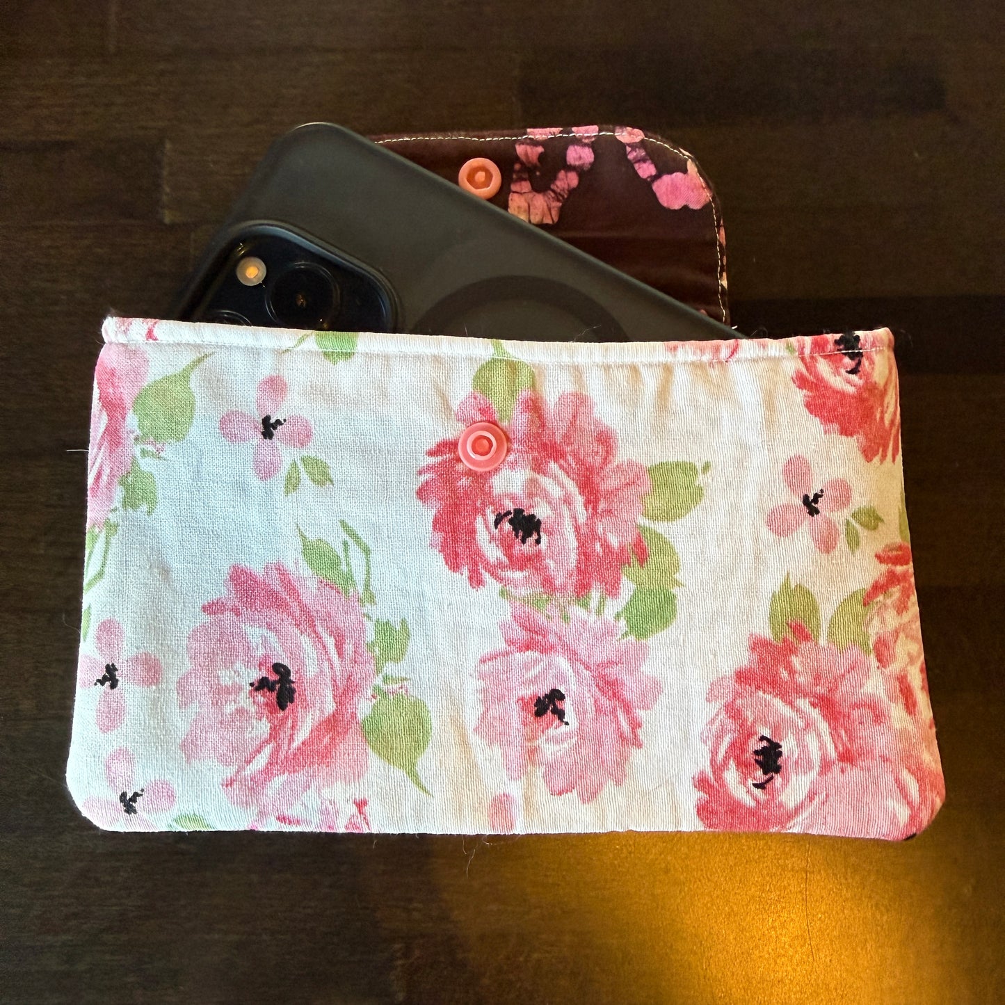 Cellphone Pouch - Pink Floral
