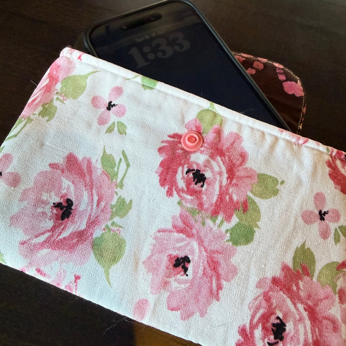 Cellphone Pouch - Pink Floral