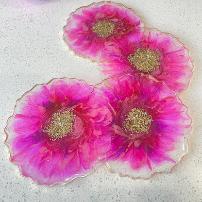 Flower Bloom Coaster (FBC_01) - set of 2 coasters