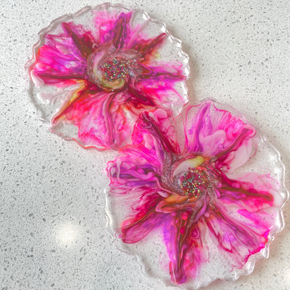 Flower Bloom Coaster (FBC_02) - set of 2 coasters