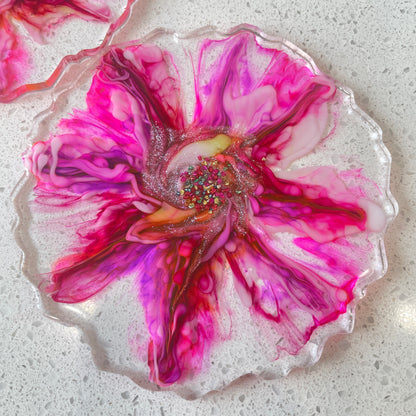 Flower Bloom Coaster (FBC_02) - set of 2 coasters