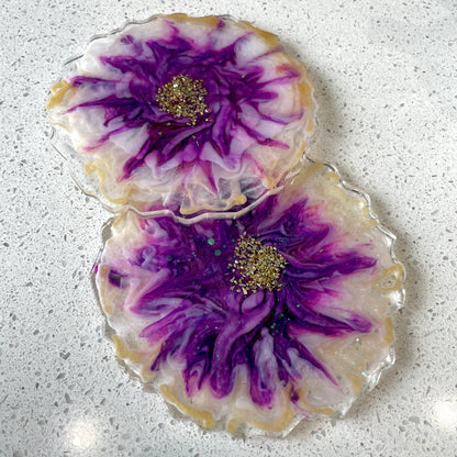 Flower Bloom Coaster (FBC_07) - set of 2 coasters