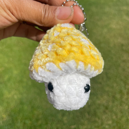 Velvety Mushroom Fidget Pop Top Keychain