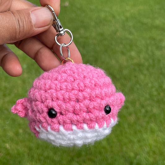 Pink Keychain Whale