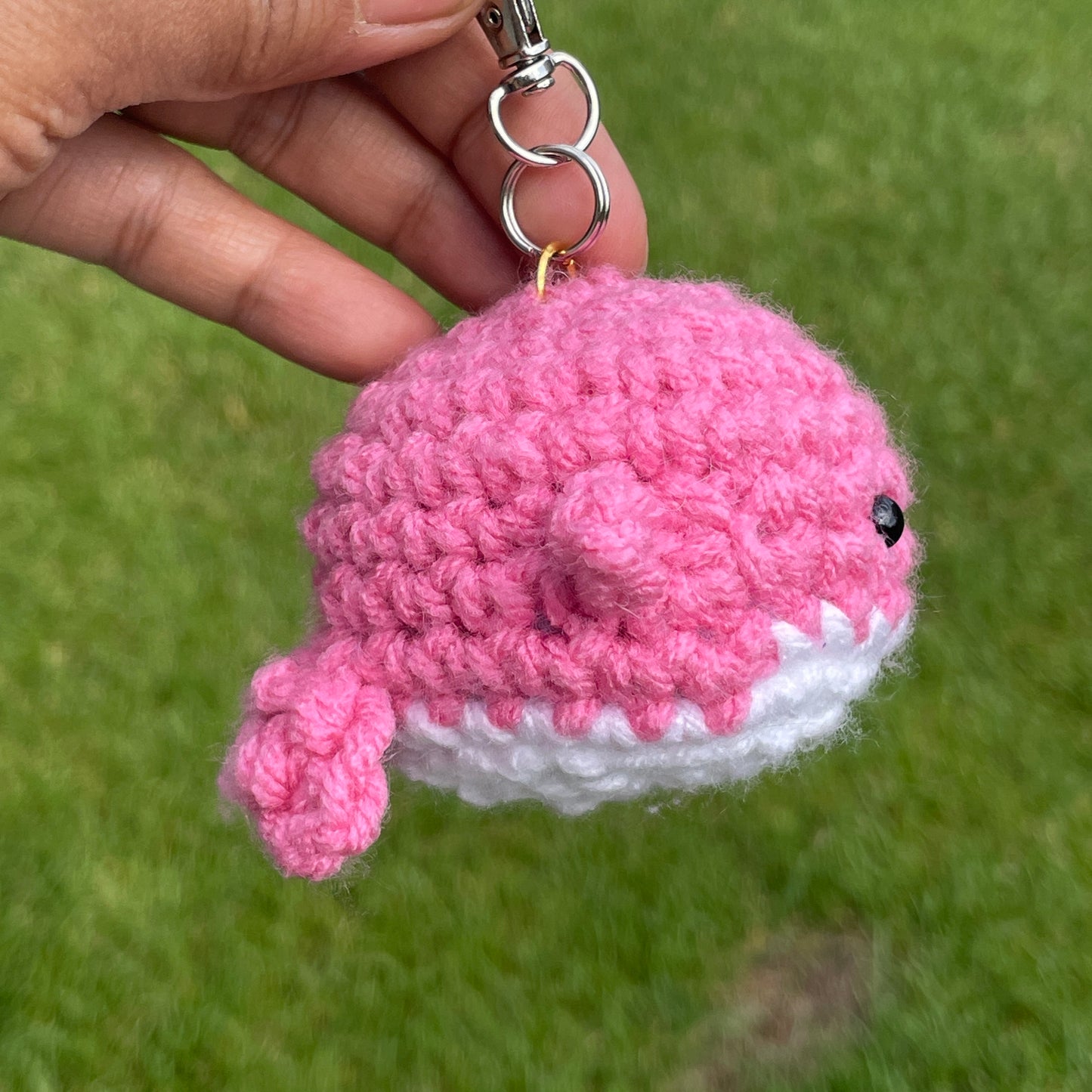 Pink Keychain Whale