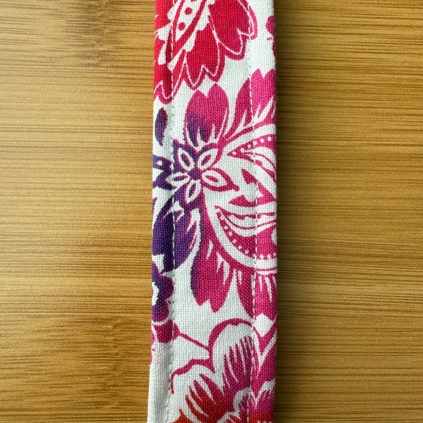 Fabric Key Fob (KF10) - Floral rainbow