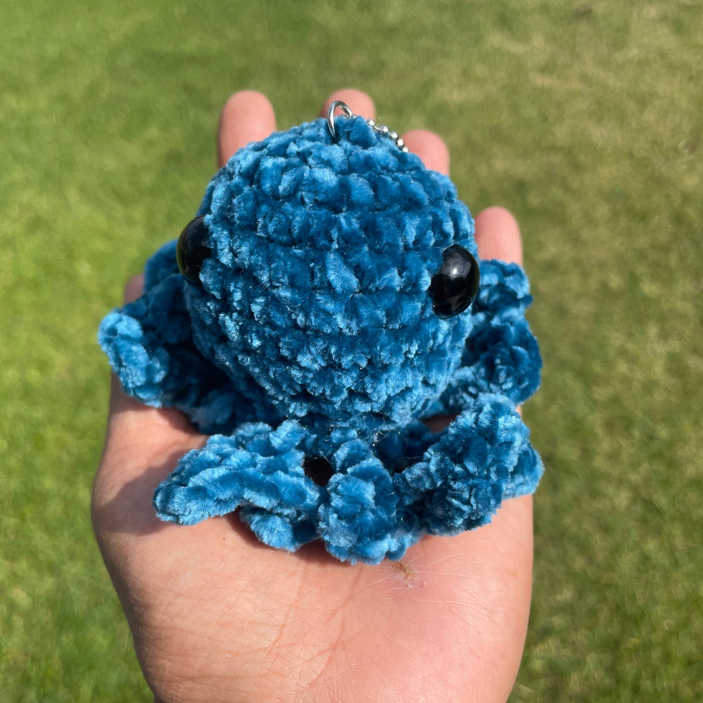 Velvet Octo Plushy Keychain - Teal