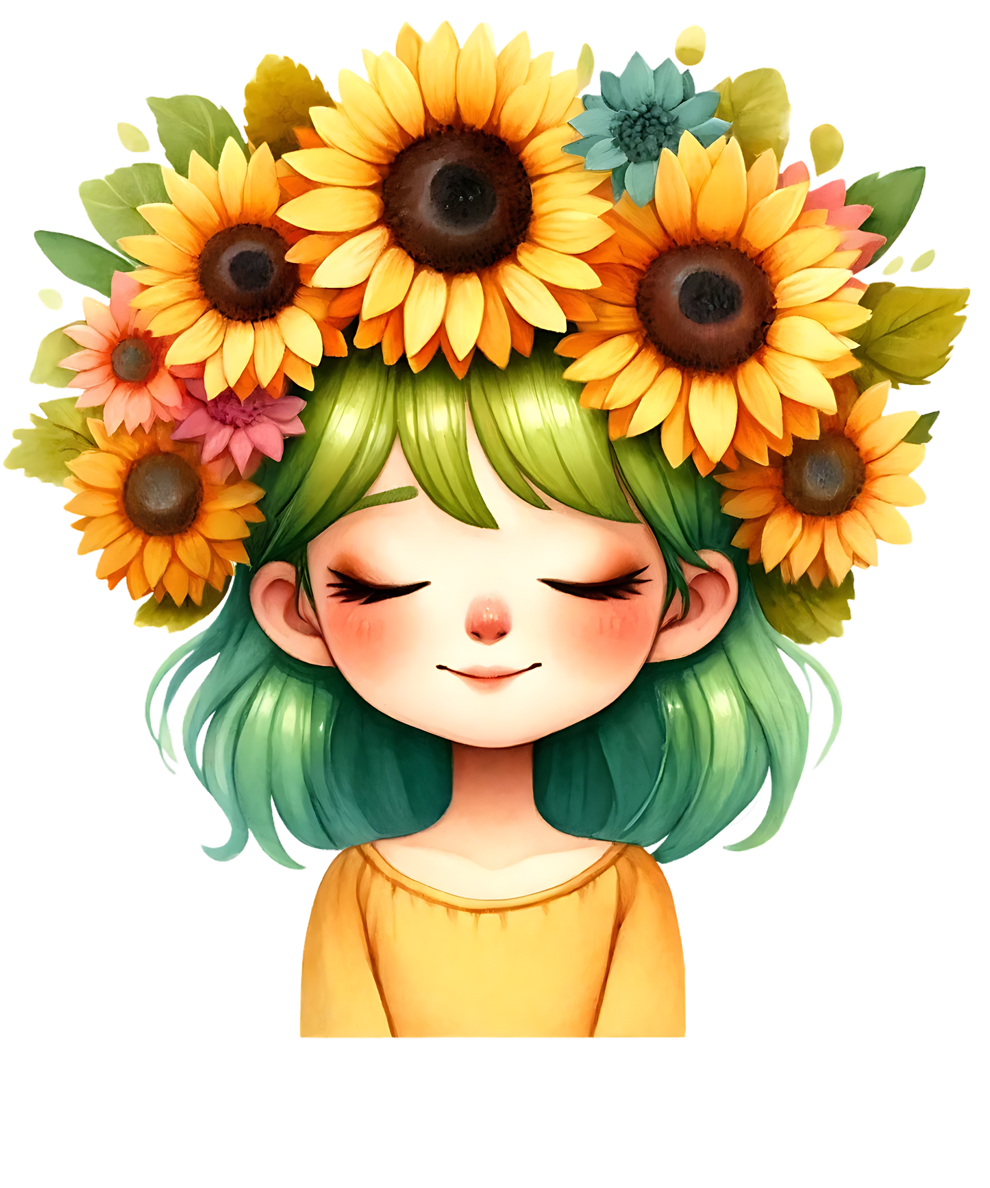 Sticker: FLOWER CROWN GIRLIE (STKR08)