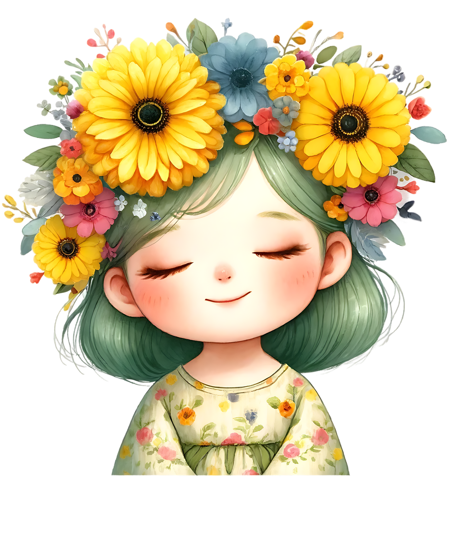 Sticker: FLOWER CROWN GIRLIE (STKR10)