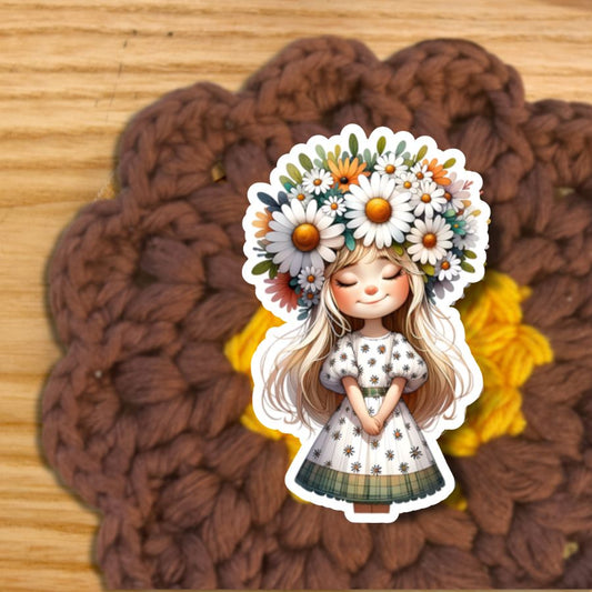 Sticker: FLOWER CROWN GIRLIE (STKR15)