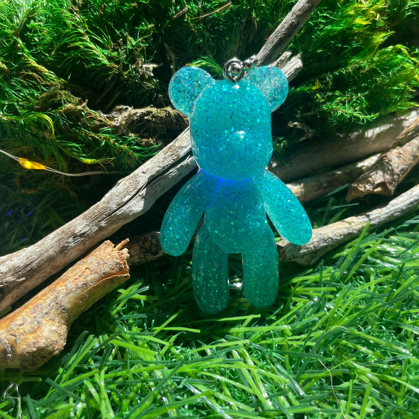 Worry Bear (WB04) - Aqua Glimmer